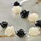 Black &#x26; White Flower Beads, 10mm by Bead Landing&#x2122;